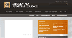Desktop Screenshot of mncourts.gov